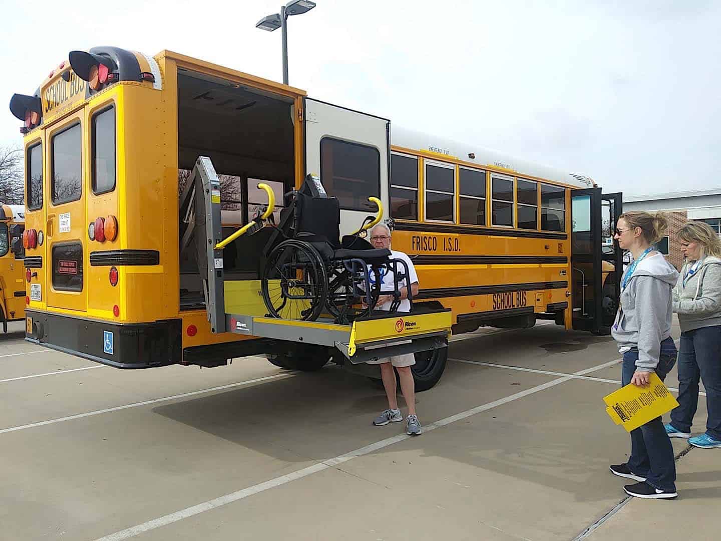 school bus wheelchair