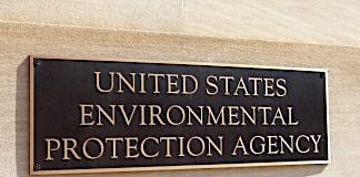 Name plate at EPA headquarters