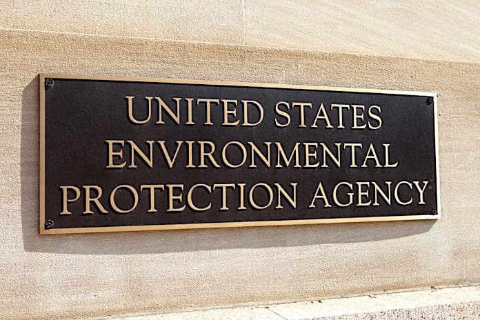 Name plate at EPA headquarters