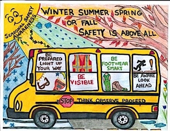 school bus safety poster contest