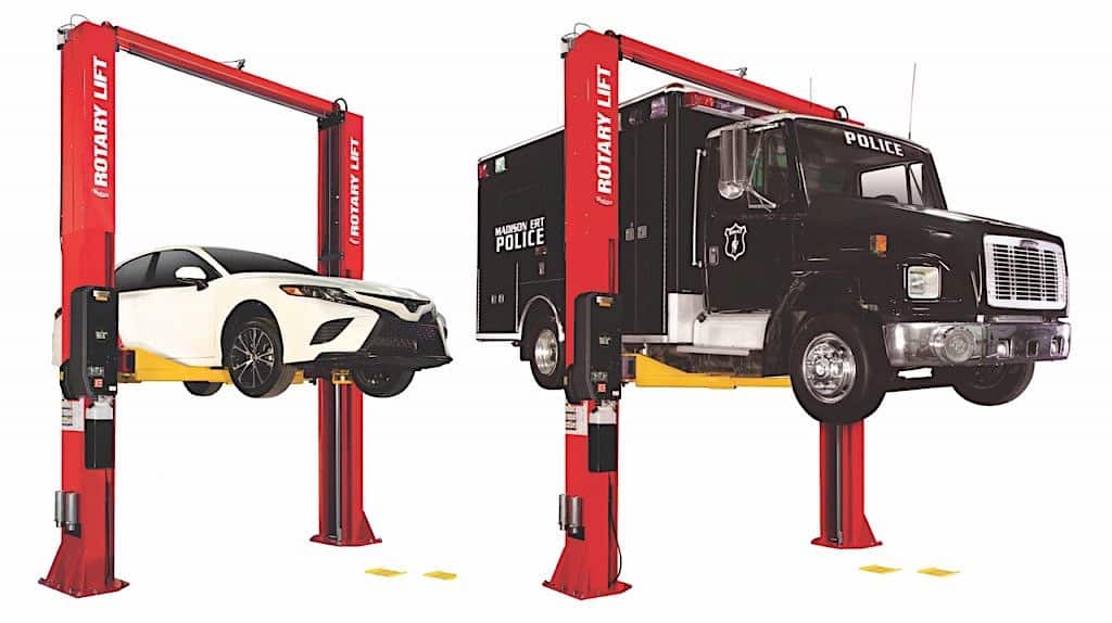 New Rotary Life HeavyDuty TwoPost Lifts Have Greater Capacity