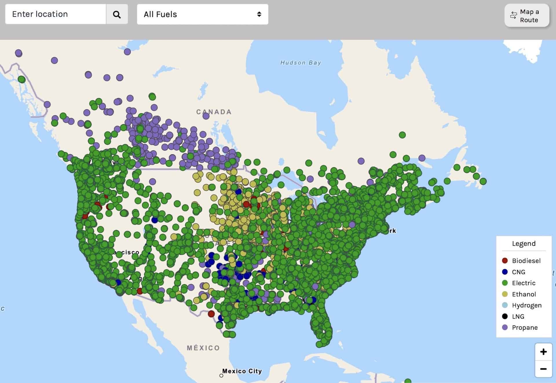 natural gas fueling station locator