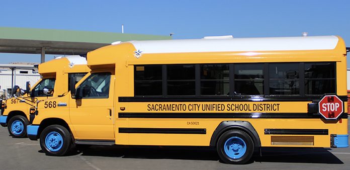 Sacramento City Unified School District announced on Dec. 20, 2018, that it received three new all-electric school buses for its fleet of now-eleven electric-powered buses.