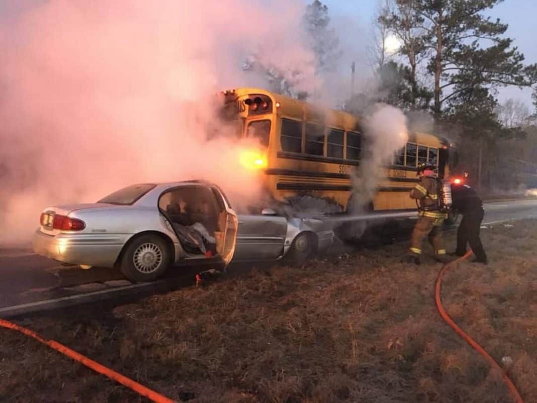 School Bus Catches Fire in S.C. But Students Rescued by Bus Driver ...