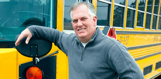 The new transportation director for Bryant School District, Scott Curtis. (Photo from Arkansas Online, Sam Pierce.)