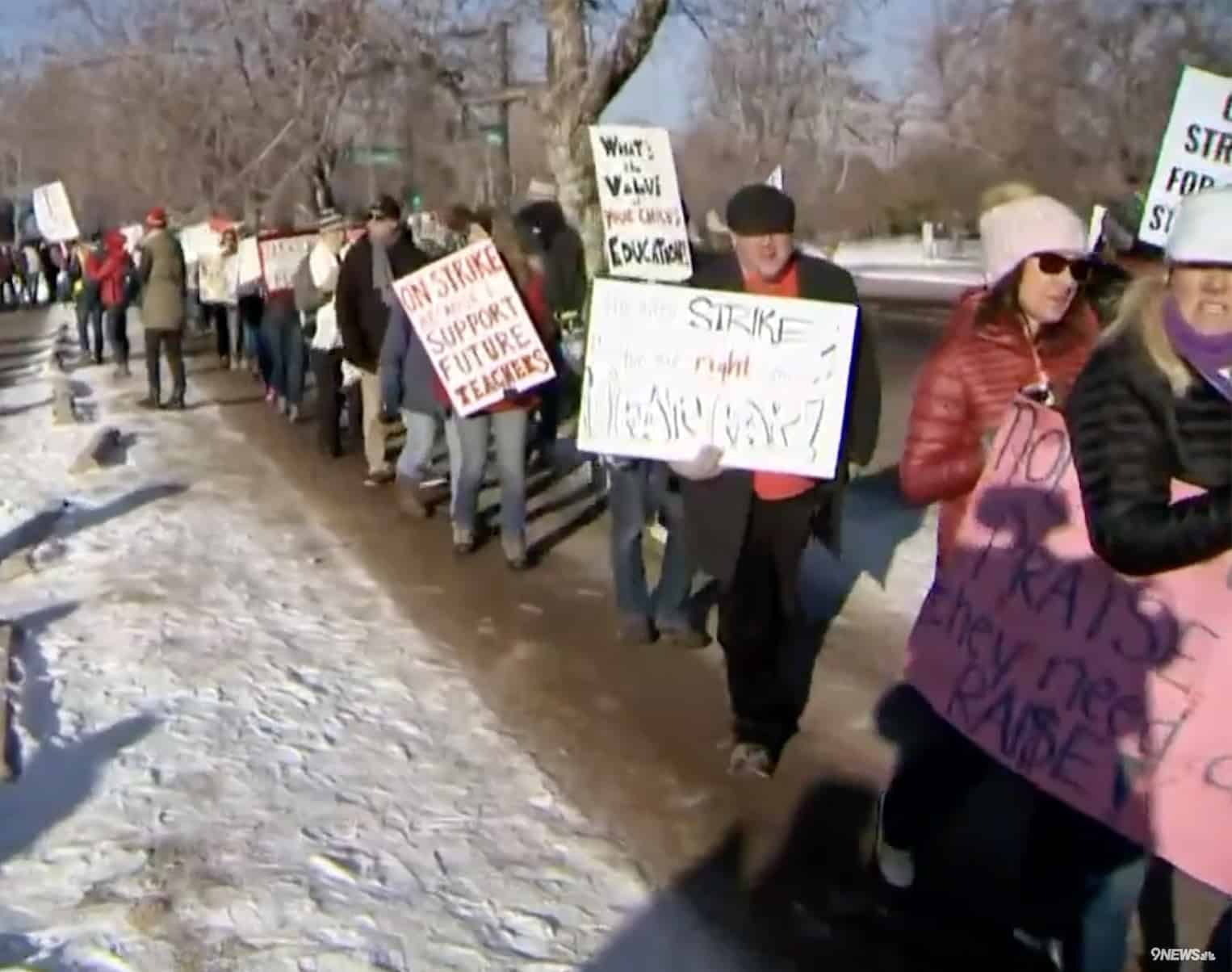 Denver Teachers Strike Enters Day 3 Some Progress Reported School