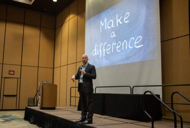 Patrick Mulick, autism and behavior specialist for Auburn School District in Washington state, presented a heartwarming message to TSD Conference attendees on March 19, 2019.