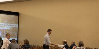 Ryan Avery introduced himself to many attendees prior to the start of his presentation, “Accelerate your Achievements,” on June 9 at the STN EXPO Indianapolis.