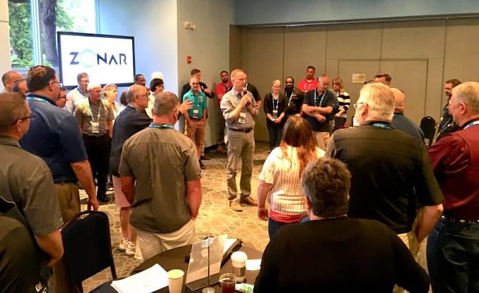 Don Harkey leads TD Summit attendees in an interactive exercise during STN EXPO Indy 2019.