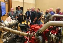 School bus technicians participated in classroom and hands-on training at the Cummins Service Training School held during the 2019 STN EXPO Indianapolis.