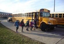 Students Boarding a School bus