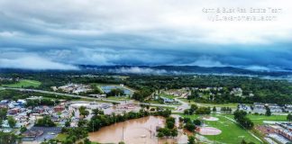 Flooding in Missouri caused several school cancellations on Aug. 26, 2019. [Facebook/Eureka, Missouri Community.]
