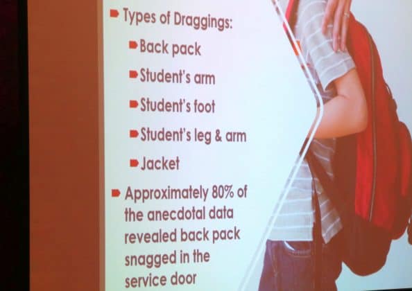 Types of dragging incidents.