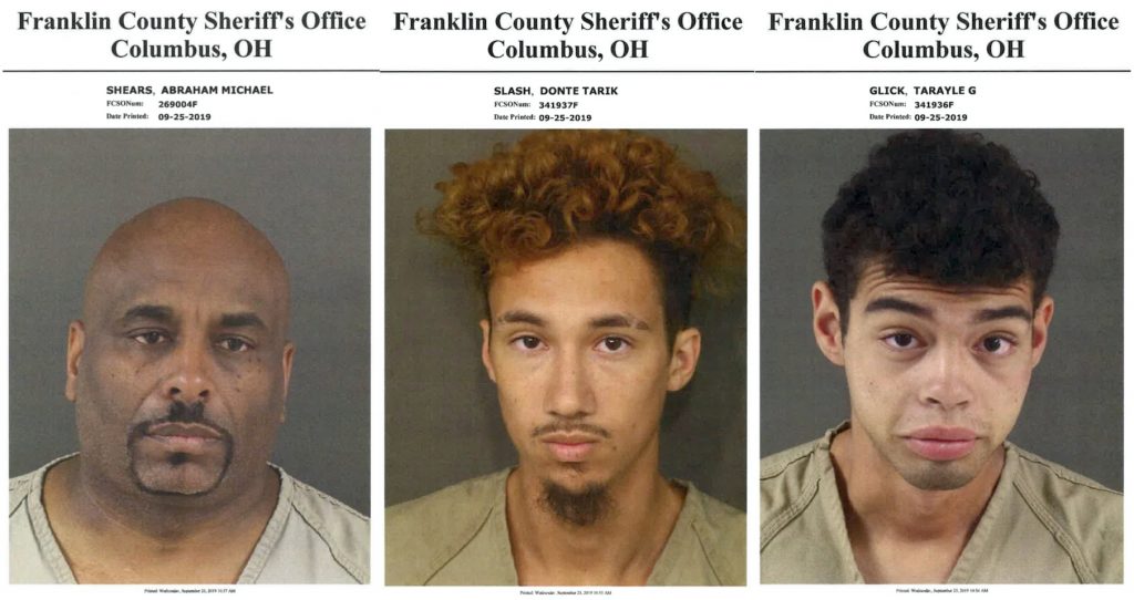 The three suspects who were arrested by the Franklin County Sheriff’s Office are being arrained on Sept. 27.