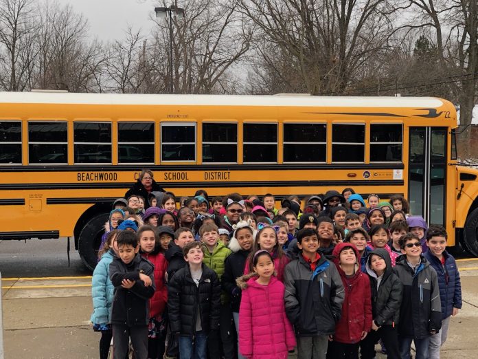 Teacher Vicki Challenger challenged her third-grade students to get involved in the legislative process. School bus seatbelts are the result of that educational experience. (Photo courtesy of Brian Linick)