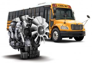 C2 and HDX buses are available with a Detroit DD5 or DD8 engine