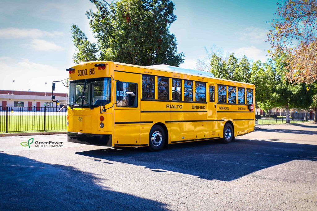 The Synapse Type D all-electric school bus is purpose-built, seats 72 kindergarten to grade 6 students, and has a range of over 100 miles on a single charge.