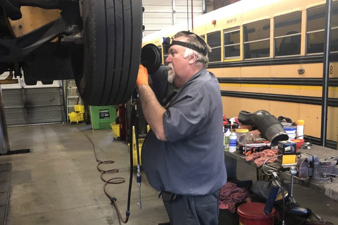 Don Bozard, a school bus technician for Chesapeake Public Schools in Virginia, represents the industry braintrust in the garage that the industry figures to lose in the coming years.