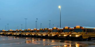School districts across the nation are now using school buses to deliver meals to students, due to schools being closed from the coronavirus impact. Technology is helping them accomplish the service. (Facebook/Community ISD in Texas)