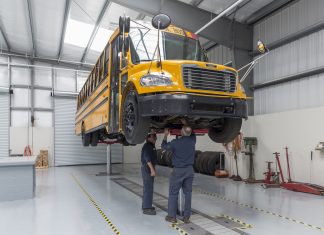 School bus inspections are one of the transportation related items Indiana Gov. Eric Holcomb provided flexibility to in his Executive Order 20-20 relating to the COVID-19 closures. Image courtesy of Stertil Koni.