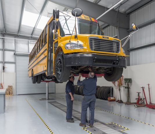 School bus inspections are one of the transportation related items Indiana Gov. Eric Holcomb provided flexibility to in his Executive Order 20-20 relating to the COVID-19 closures. Image courtesy of Stertil Koni.