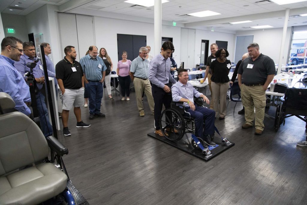 Attend School Bus Wheelchair Securement Training from Home School