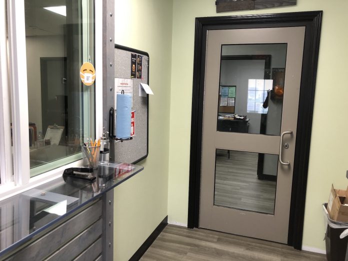 Springdale Public Schools underwent a remodel in June to make its transportation office more conducive to social distancing. (Photo courtesy of Trisha Labit.)