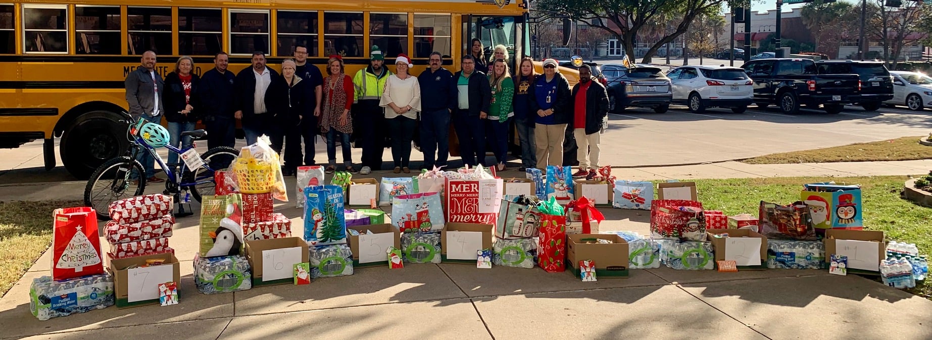 Mesquite ISD during its 2019 Toy Drive 