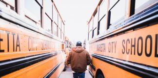 Marietta City Schools in Georgia turned to technology to increase the air quality on school buses and ridership accountability during the coronavirus pandemic. (Photo courtesy of MCS)
