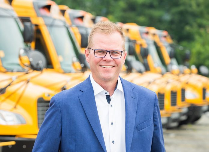 Former president and CEO of Thomas Built Buses Caley Edgerly jois one of the manufacturer’s top dealers. He is assuming the role of president and CEO of Sonny Merryman Inc. (Photo Source: Sonny Merryman.)