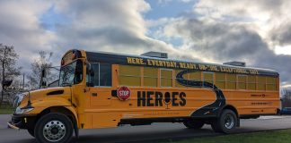 American Student Transportation Partners and Krise Transportation in Pennsylvania are spotlighting driver training and the importance of their jobs with the HEROES Bus.
