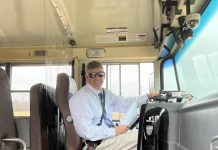 Huber Heights City Schools Superintendent Jason Enix fills in as a substitute school bus driver as needed amid the school bus driver shortage.