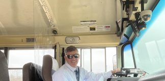 Huber Heights (Ohio) City Schools Superintendent Jason Enix fills in as a substitute school bus driver as needed amid the school bus driver shortage.