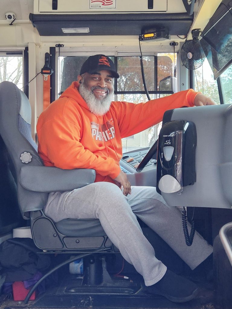 School bus driver Herman Cruse is sharing his passion for reading with the younger elementary school students on his route.