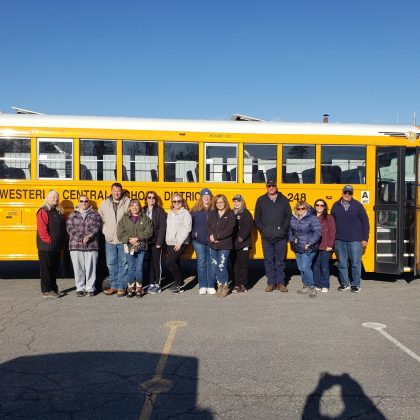 Berne Knox Westerlo Parent Teacher Association in Pennsylvania shared these photos of their student transportation team saying, ""Each of our drivers at BKW are tremendously dedicated to keeping our students safe and making it possible for them to get to school each morning ready to learn and wrap up their day when they are dropped off at home after school."