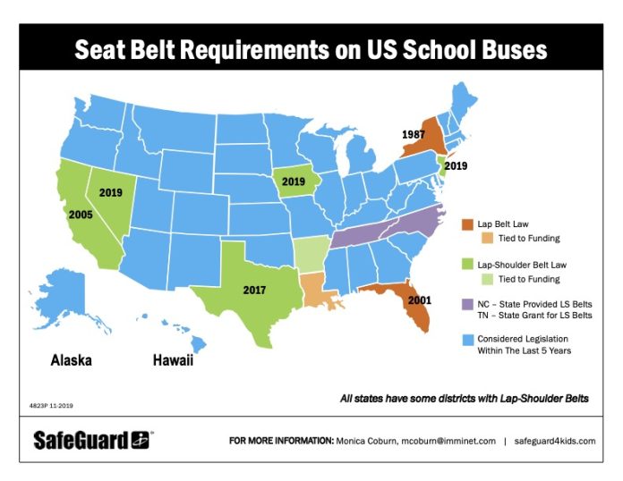 NAPT Asks Feds for Clarification on Benefits of School Bus Lap/Shoulder
