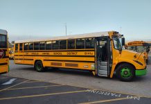 File photo of a Los Angeles Unified School District electric bus. The 2023 EPA Clean School Bus Program Rebate focuses more on large school districts that despite having large numbers of disadvantaged students do not meet U.S. Census requirements for serving areas of persistent poverty.