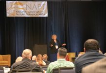 Molly McGee Hewitt, the executive director and CEO of the National Association for Pupil Transportation (NAPT), provided the second keynote of the association’s Annual Conference on Oct. 29, 2023 with a focus on leading from the center.