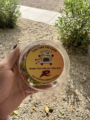 Brenda Terrazas, the assistant principal at East Montana Middle School in Texas, said National School Bus Safety Week celebrations were completed by "honoring our bus drivers! They are the BEST! Thank you for all you do!"