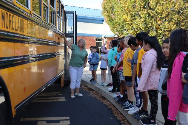 Upper Moreland School District in Pennsylvania had transportation staff remind students of safe school bus protocols.