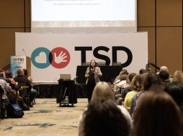 Legal expert Betsey Helfrich presented a keynote session discussing legal considerations when transporting students with special needs. The keynote was given on Nov. 17, 2023 at the TSD Conference.