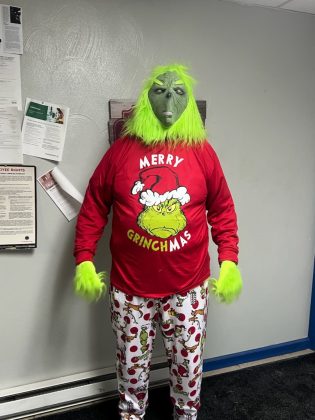 DMJ Transportation in Mount Pleasant, Pennsylvania had some special Christmas guests stop by their bus terminal.
