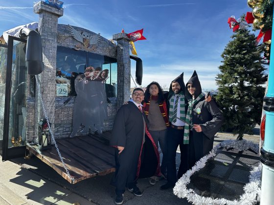 Assistant Director of Transportation at the Palmdale School District Transportation Department, Lourdes Anguiano, shared photos of the district’s “Harry Potter” themed buses for the local parade.