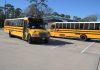 Tomball Independent School District school buses.