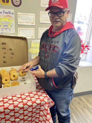 DMJ Transportation provided donuts for their staff before their morning routes