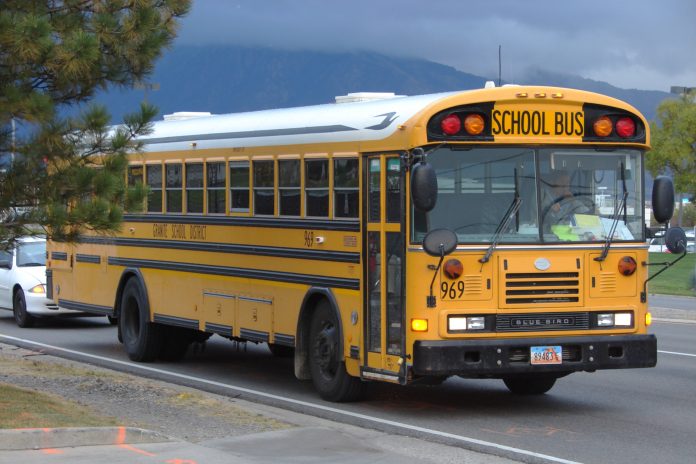 An undated photo of a Granite School District bus in Utah. (Creative Commons)