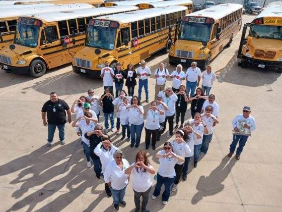 Lisa Barnhouse, transportation director Pleasanton Independent School District in Texas shared this photo of her team